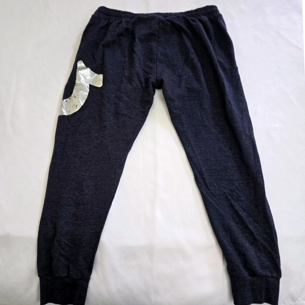 True Religion Loungewear Pants Mens Size Large‎ Blue Joggers Silver Logo 34x37